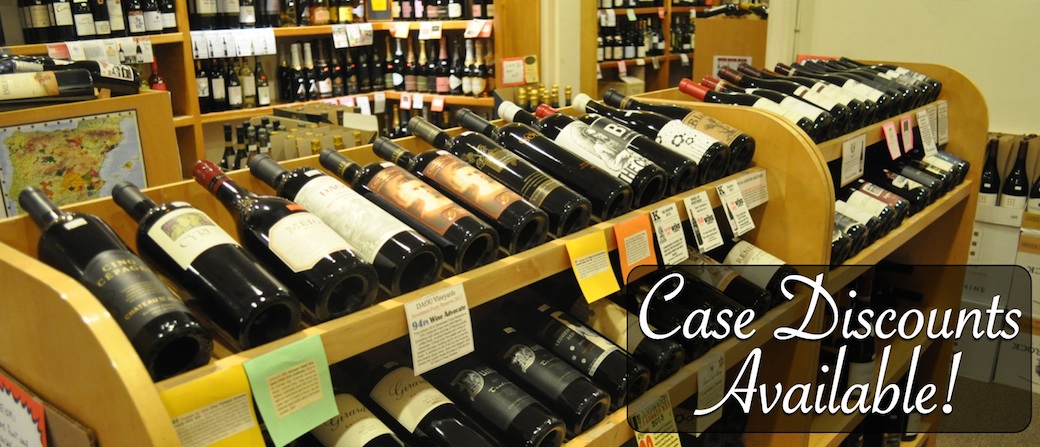 Huge Selection of Wines: Case Discounts Available